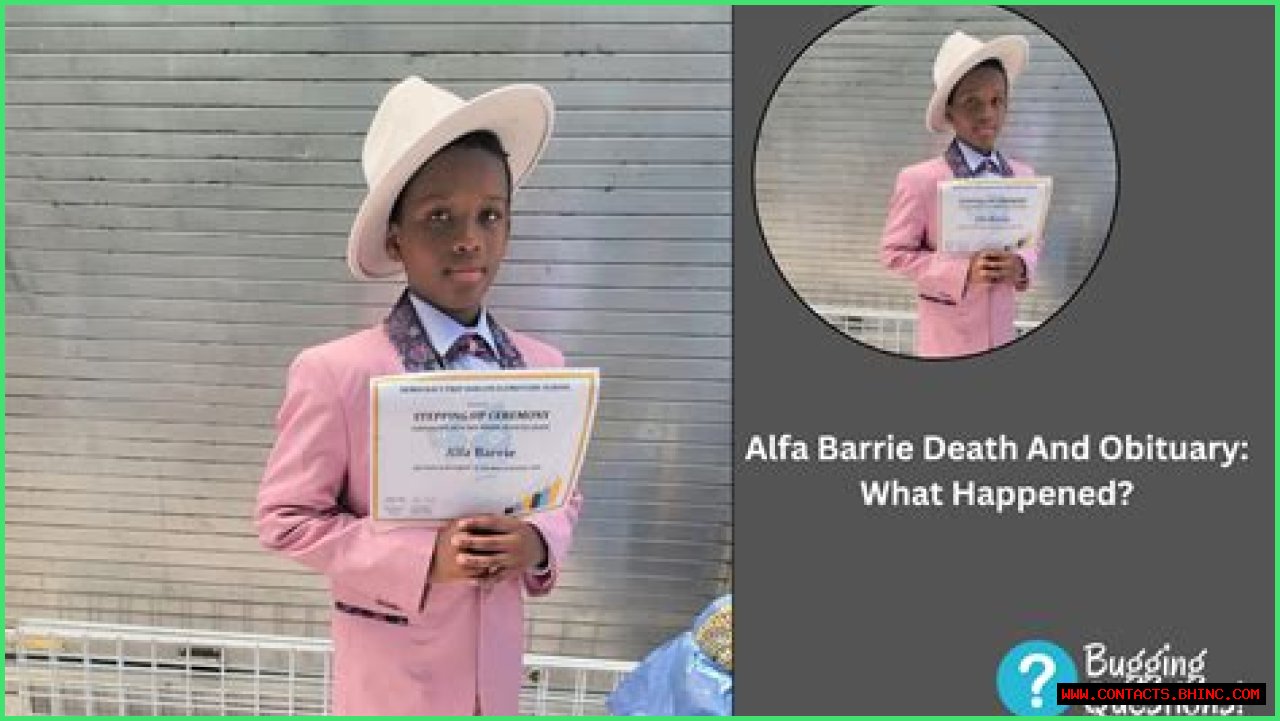Alfa Barrie Obituary- The Tragic End Of An 11-Year-Old