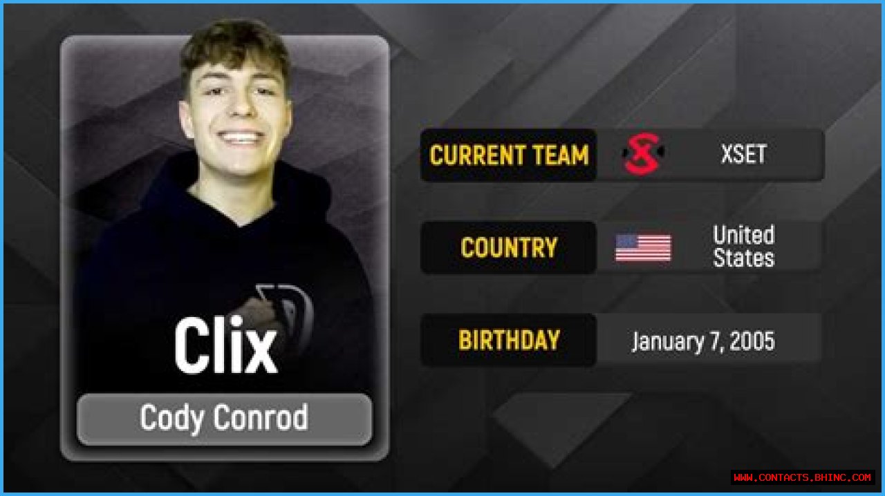 Clix (eSports Player) – Cody Conrod: YouTuber, Age, Height, Early Life, Affairs, Career, and Net Worth !