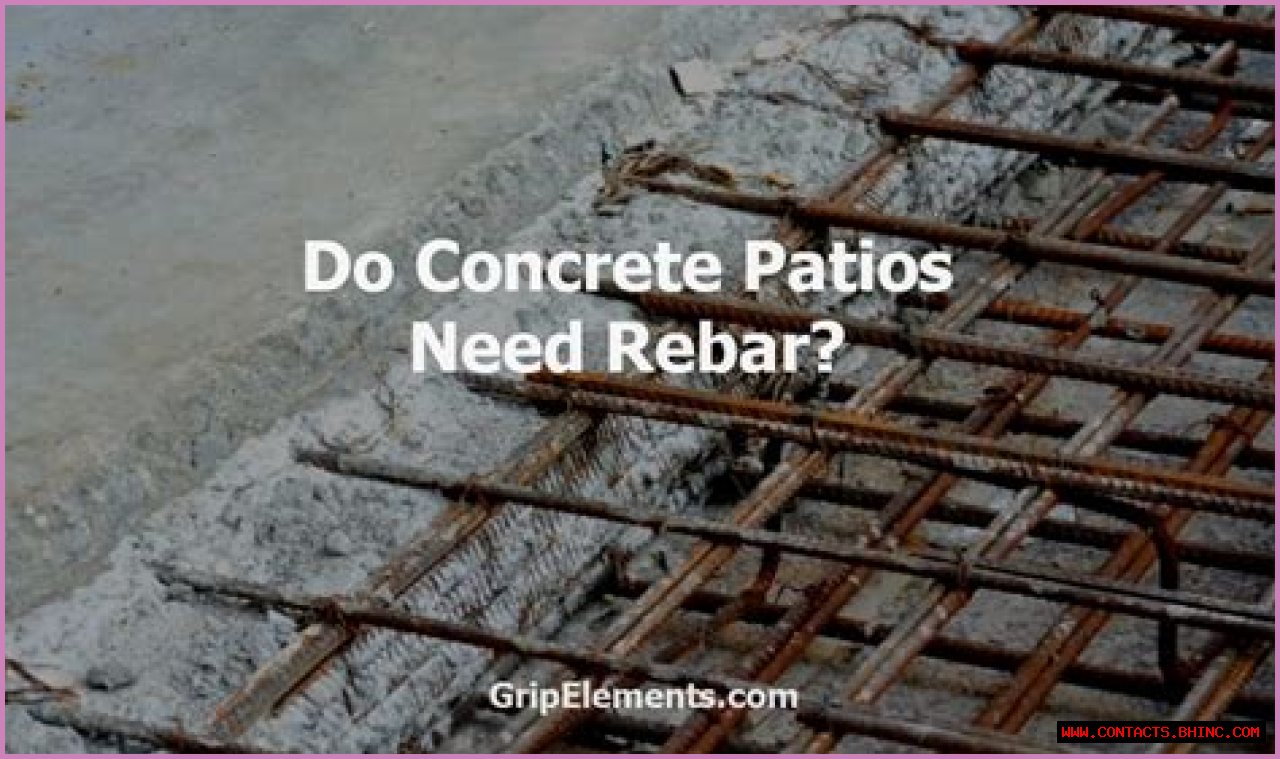 Does concrete patio need rebar?