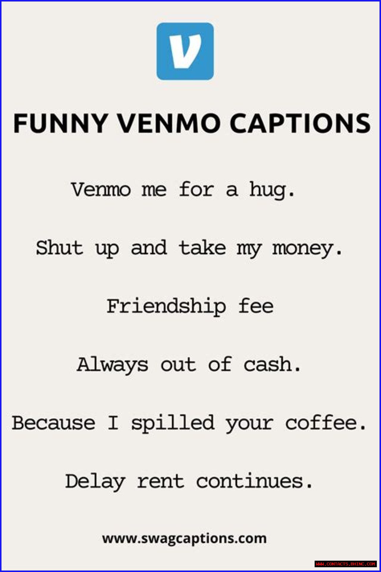 Funny Venmo Captions for Friends — Lyrics and Quotes for Rent and Food