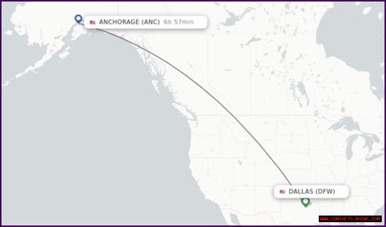 How long is flight from Texas to Alaska?