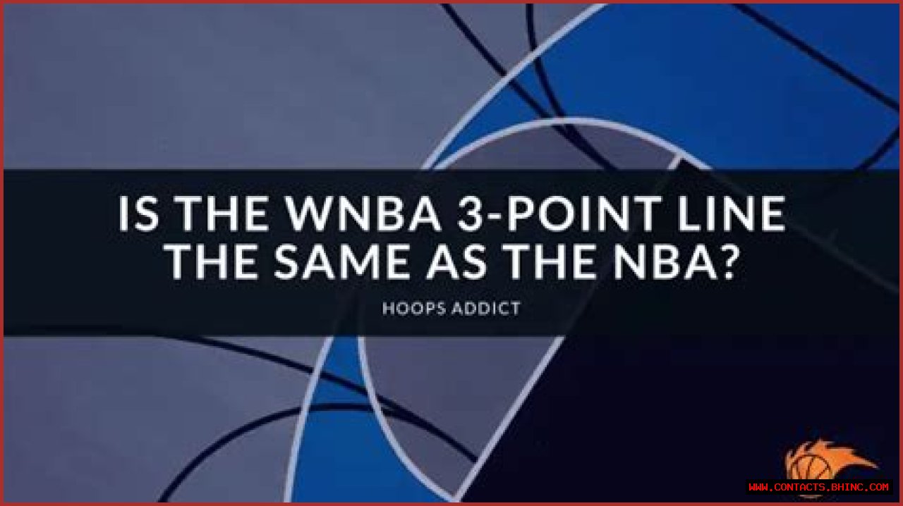 Is WNBA 3 Point Line Distance The Same As NBA? 