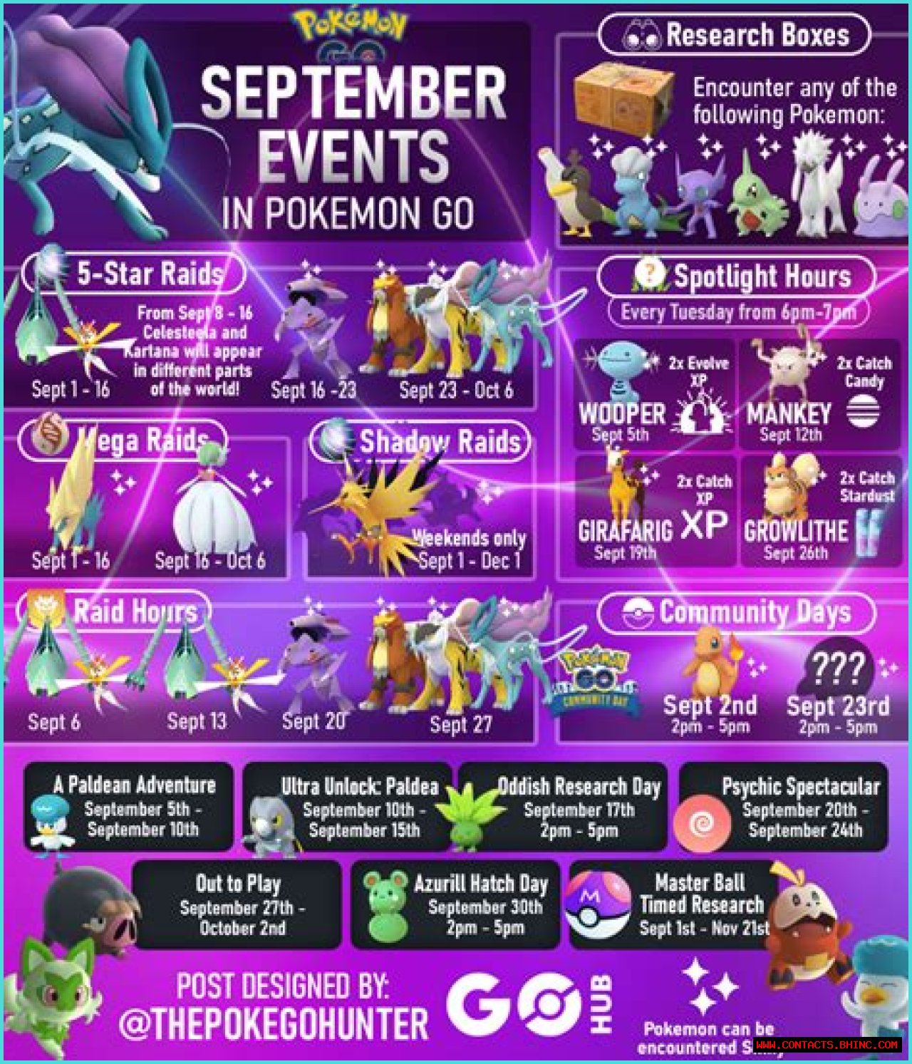 Pokémon GO September 2023 Schedule, Raids, Community Days