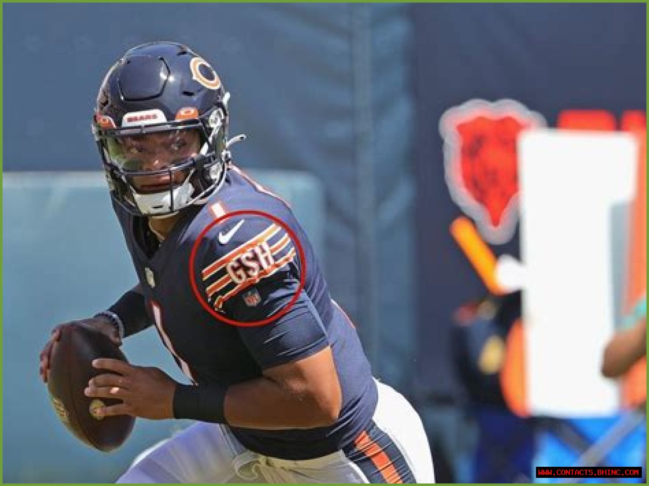 What Does 'GSH' Mean on the Chicago Bears Uniform?